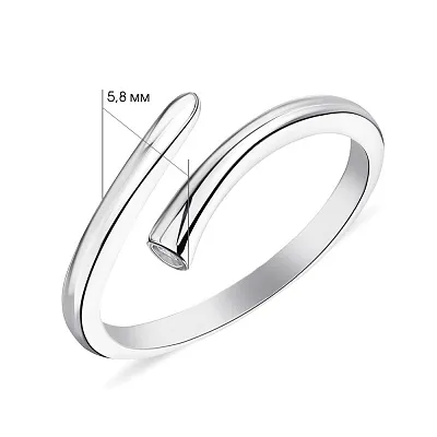 Серебряное кольцо с фианитом (арт. 7501/4465)