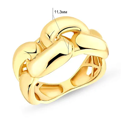 Массивное кольцо Francelli из желтого золота (арт. е155163ж)