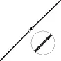 Срібний ланцюжок плетіння Джгут з чорним родіюванням (арт. 0301505ч)