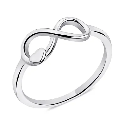 Серебряное кольцо Бесконечность без камней (арт. 7501/К2/1115-16,5)