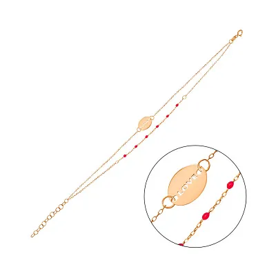 Браслет з червоного золота (арт. 324878/10ек)