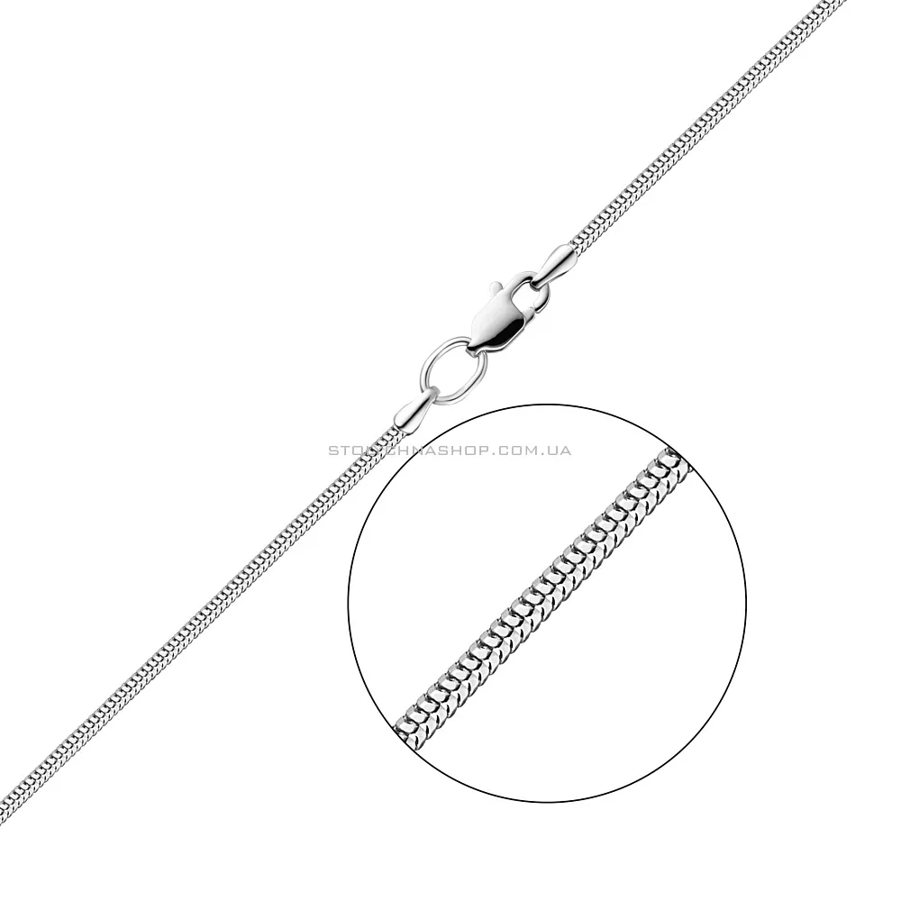 Серебряная цепочка плетения Снейк (арт. 0304204) - цена