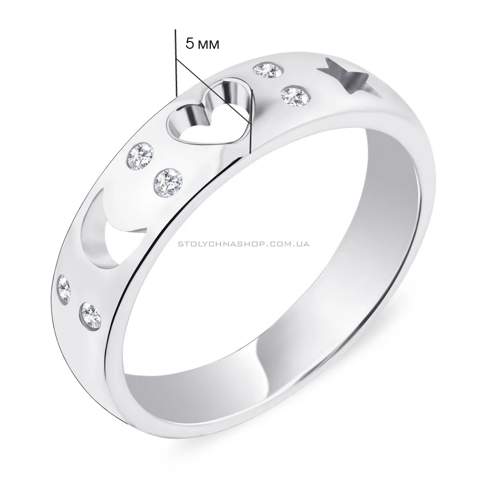 Серебряное кольцо с фианитами (арт. 7501/5200)