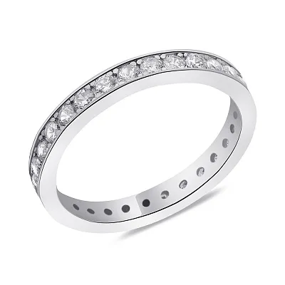 Серебряное кольцо с фианитами  (арт. 7501/6025)