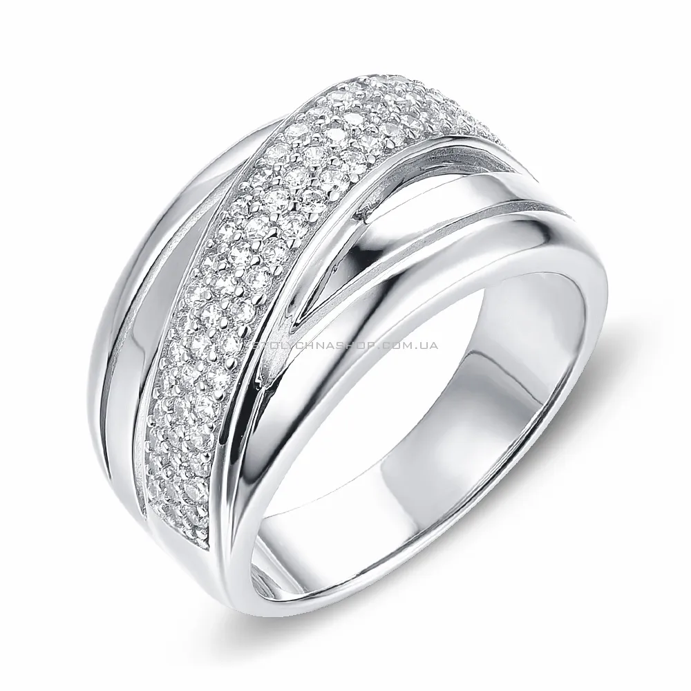 Серебряное кольцо с фианитами (арт. 7501/4291)