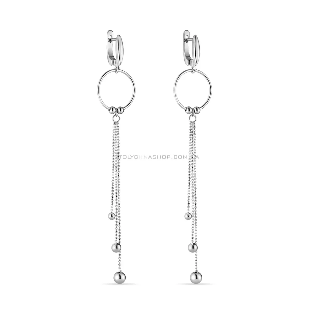 Срібні сережки Trendy Style з кульками (арт. 7502/3894) - цена