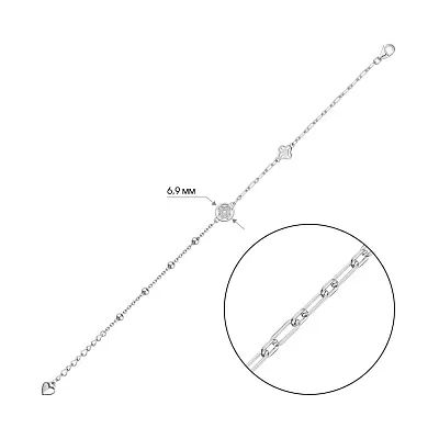 Срібний браслет (арт. 7509/3803)