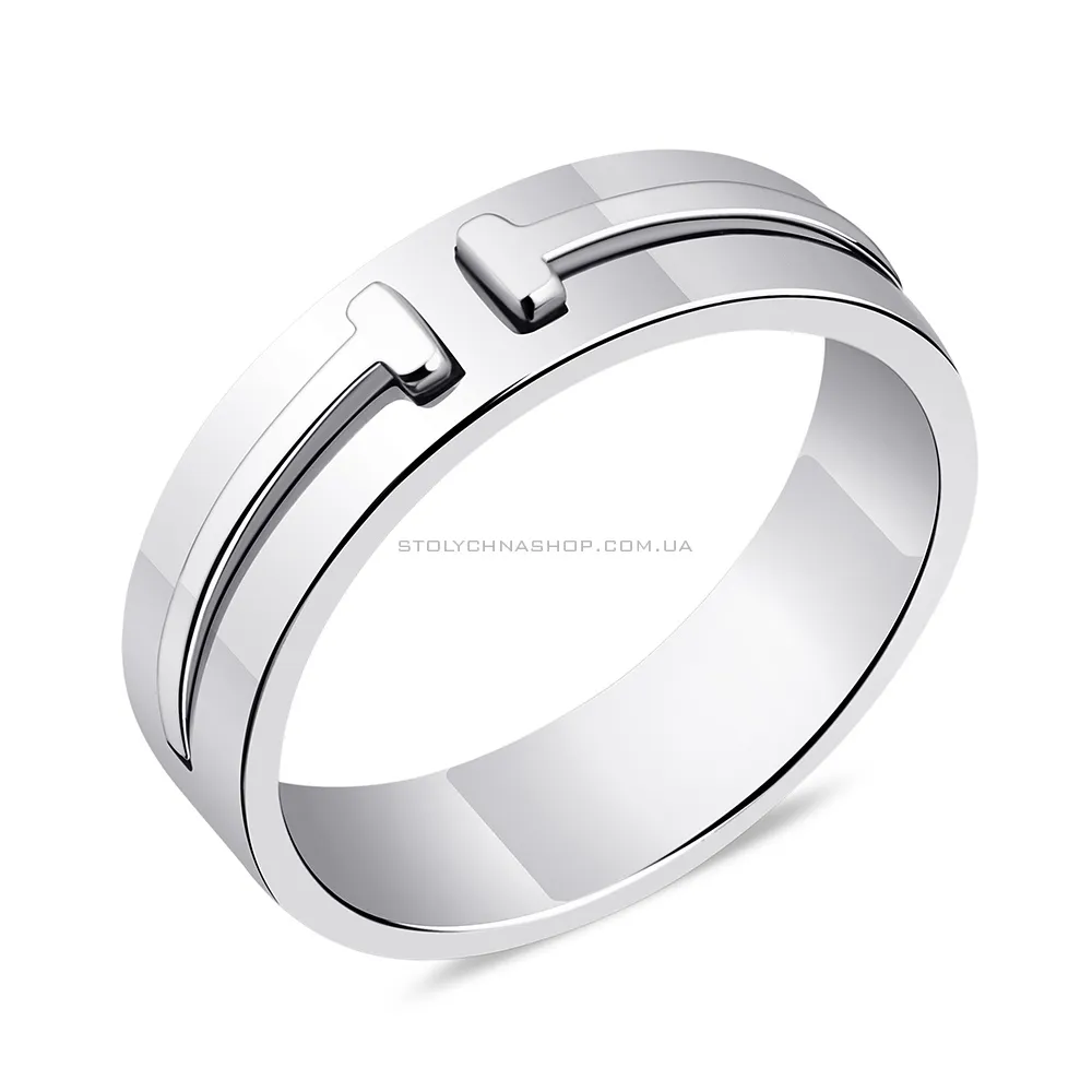 Широкое кольцо из серебра (арт. 7501/4098) - цена