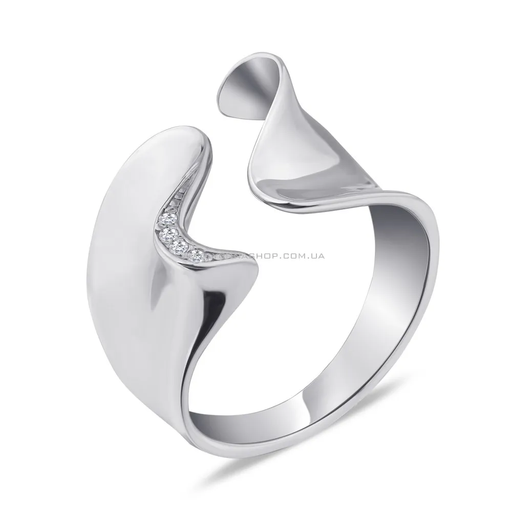 Кольцо серебряное с фианитами (арт. 7501/19253р) - цена