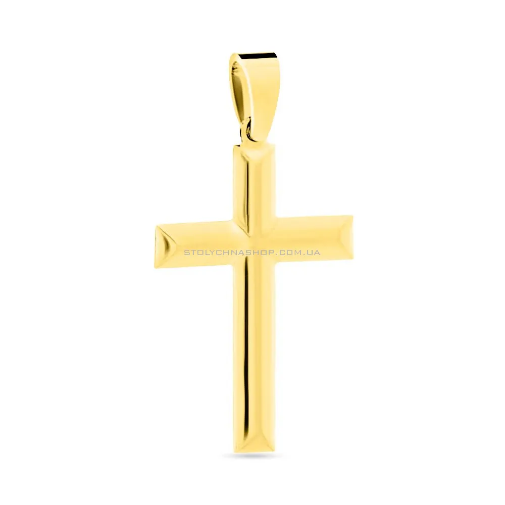 Крестик из желтого золота (арт. 440482ж)