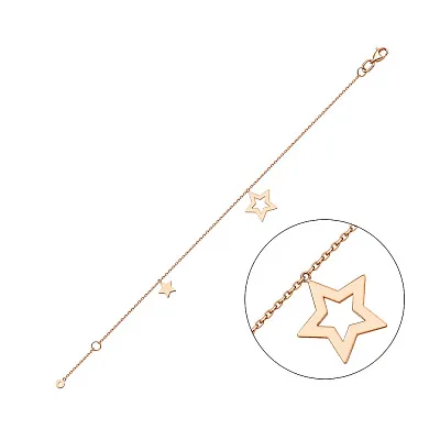 Золотой браслет Звезды (арт. 4007661101)