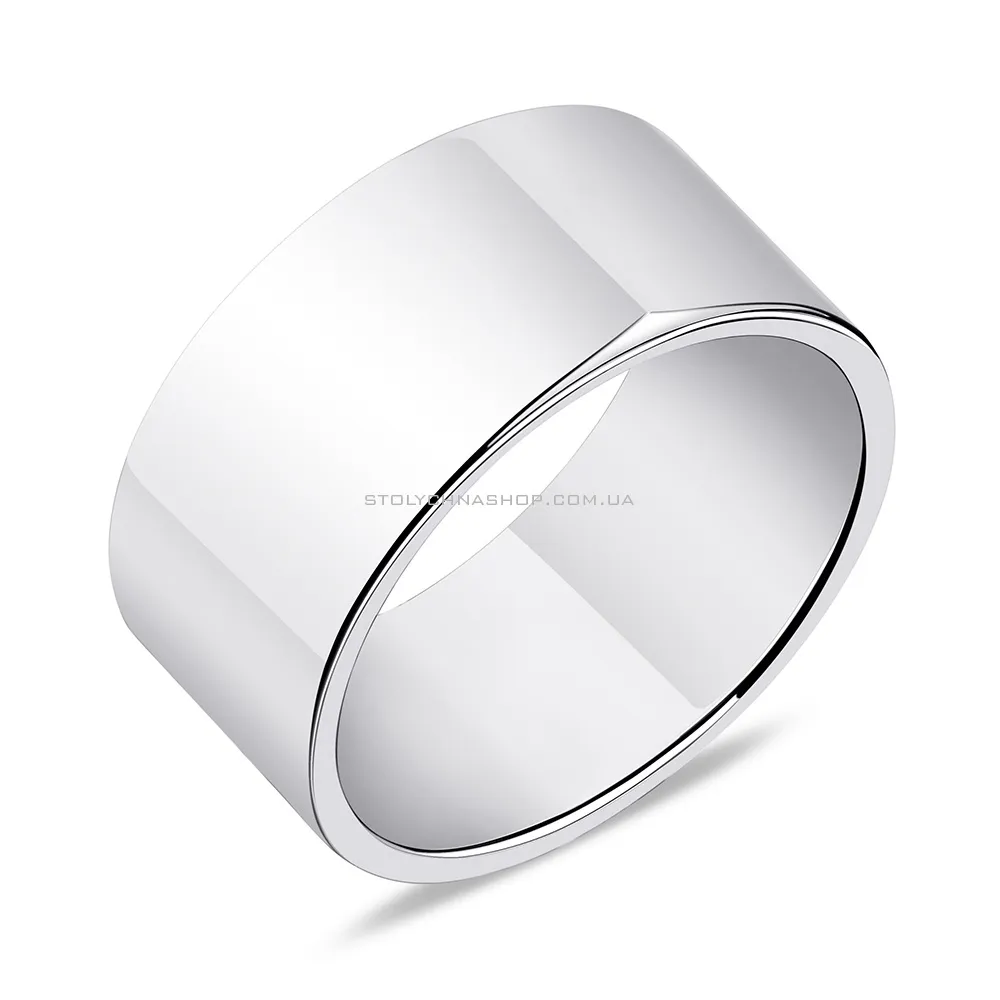Широкое кольцо из серебра без камней (арт. 7501/6445) - цена