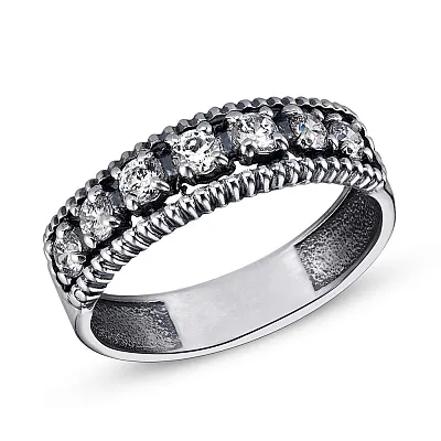Серебряное кольцо с фианитами (арт. 7901/2112053)