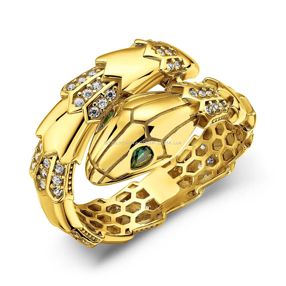 Золотое кольцо Змея (арт. 156056жз) - цена