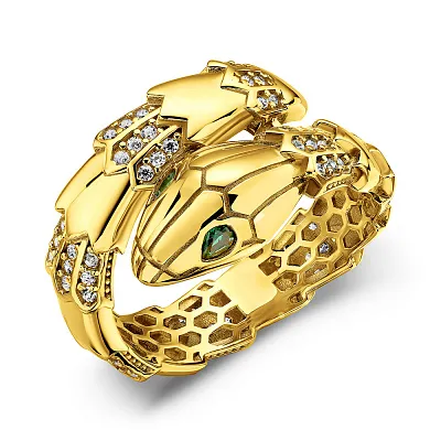 Золотое кольцо Змея (арт. 156056жз)
