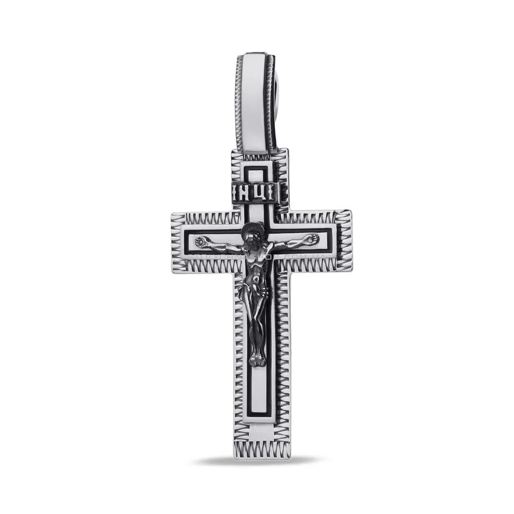 Хрестик срібний «Розп'яття Христове» (арт. 7904/3517Чин)