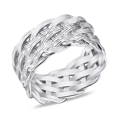 Широкое кольцо из серебра &quot;Переплетение&quot;  (арт. 7501/5644)