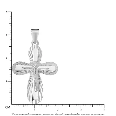 Хрестик з білого золота  (арт. 503822бб)