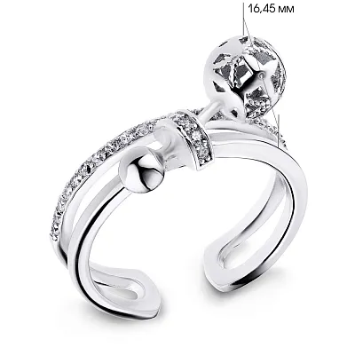 Безразмерное серебряное кольцо Trendy Style (арт. 7501/3771)