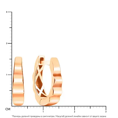 Золоті сережки кільця (арт. 107045)