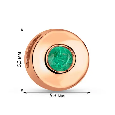 Золотий підвіс зі смарагдом (арт. 3102566201и)
