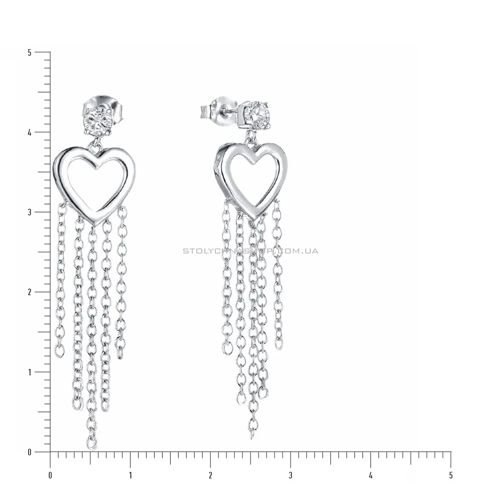 Срібні сережки пусети Trendy Style з фіанітами (арт. 7518/5350)