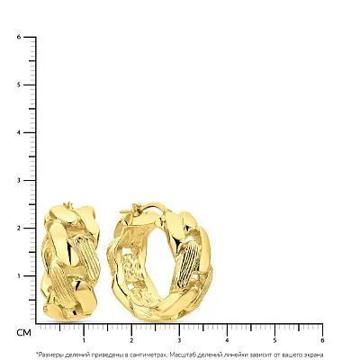 Золоті сережки-кільця Francelli (арт. 109738/25ж)