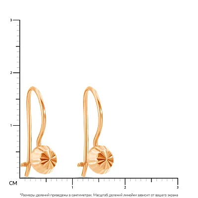 Детские золотые сережки  (арт. 101078)