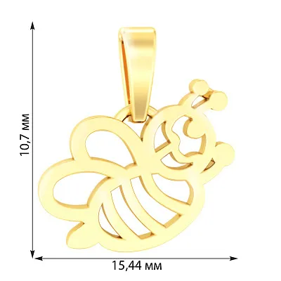 Золотая подвеска «Пчелка» (арт. 441063ж)