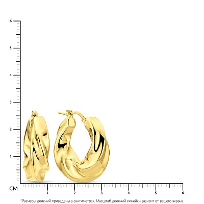 Золотые серьги конго Francelli (арт. 105947/25ж)