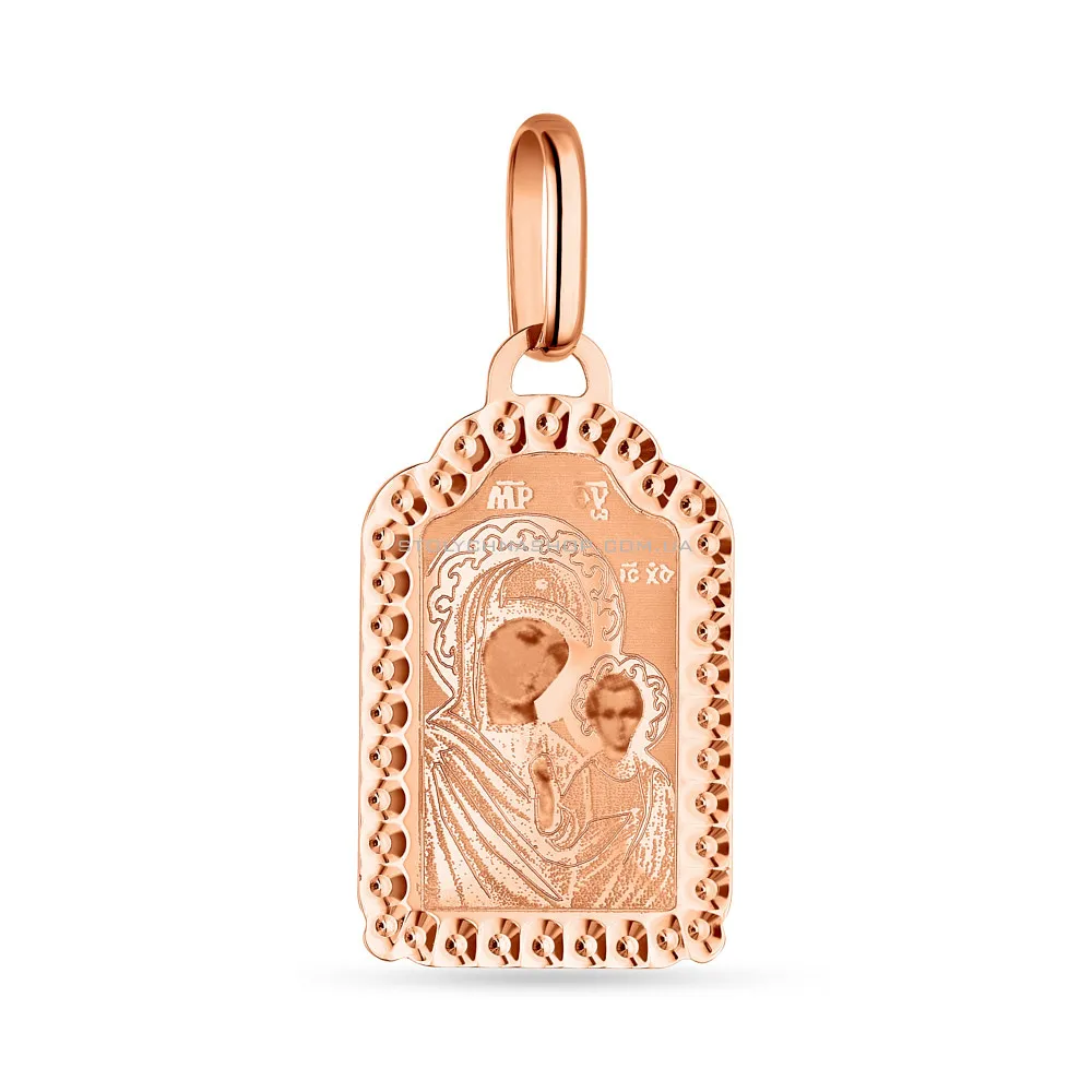 Золота ладанка іконка "Божа Мати Казанська" (арт. 421541К)