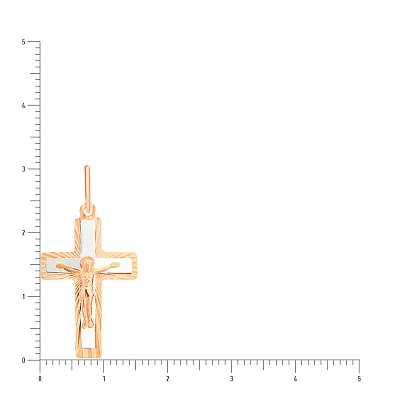 Золотий натільний хрестик  (арт. 521113н)