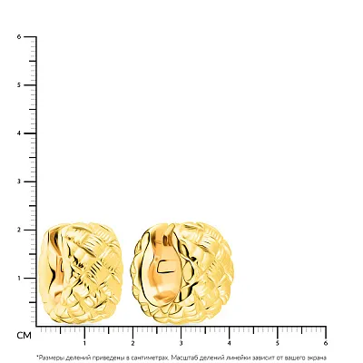 Сережки Francelli з жовтого золота (арт. 101961ж)