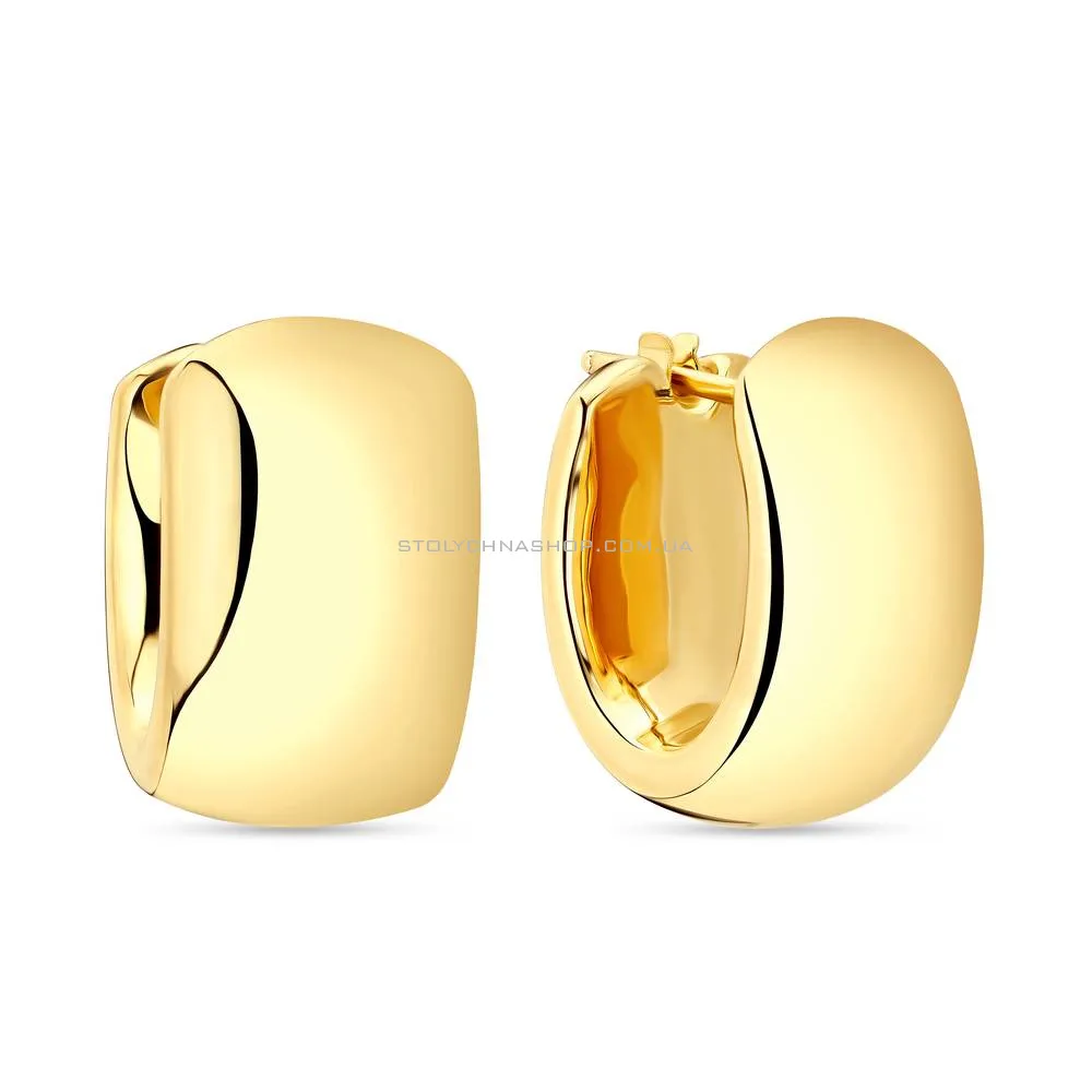 Золотые серьги-кольца Francelli без камней  (арт. 105317/20ж)