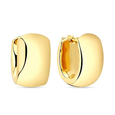 Золотые серьги-кольца Francelli без камней  (арт. 105317/20ж)