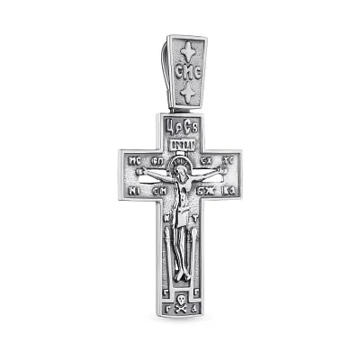 Хрестик зі срібла з розп'яттям (арт. 7904/7336.10)