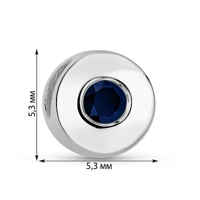 Кулон из белого золота с сапфиром (арт. 3102566202с)