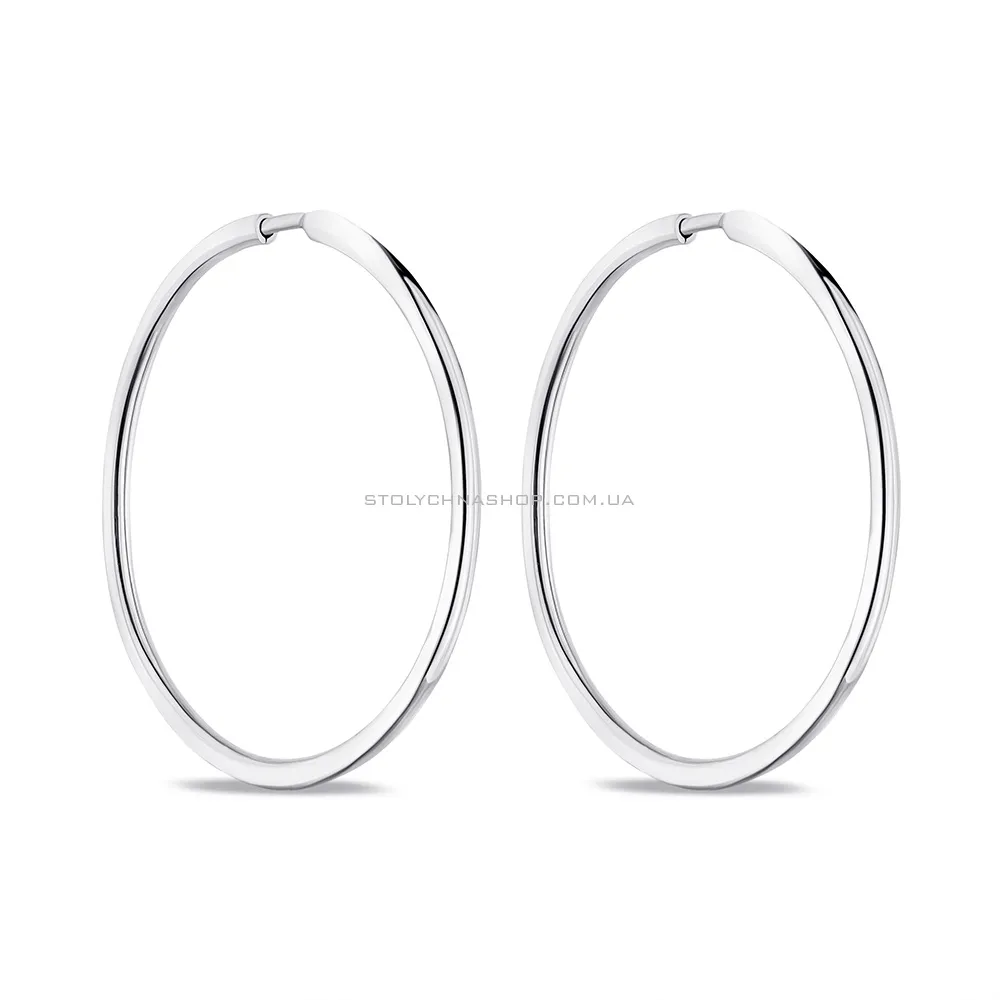 Срібні сережки-кільця (арт. 7502/1-5004.0.2) - цена