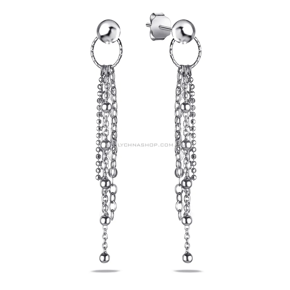 Серебряные серьги-пусеты Trendy Style (арт. 7518/5415)