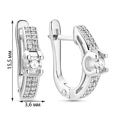 Золоті сережки з діамантами (арт. 2191399202)