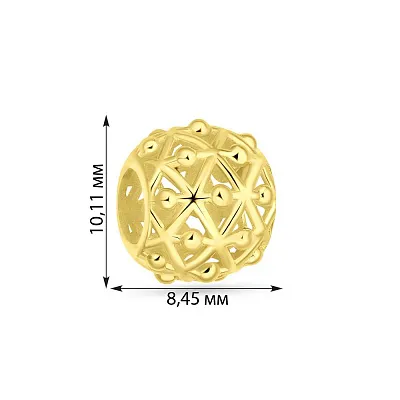 Підвіс-шарм з жовтого золота  (арт. 424627ж)