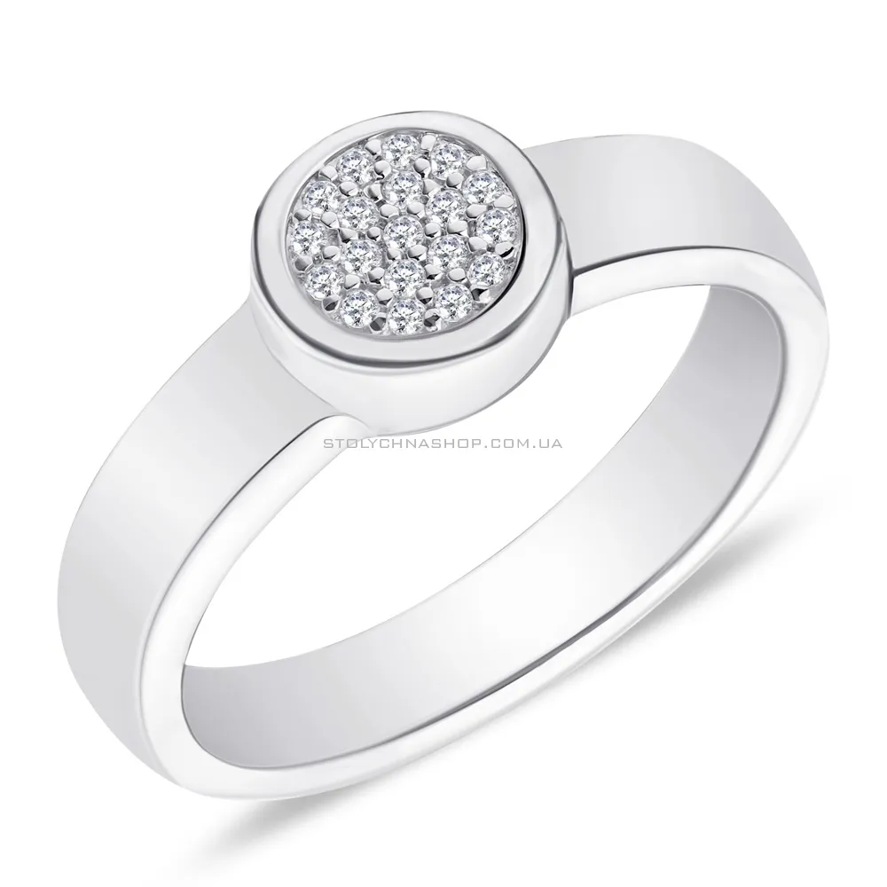 Серебряное кольцо с фианитами (арт. 7501/4108)