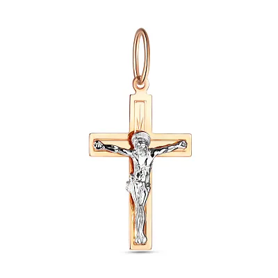 Золотой крестик с распятием  (арт. 518900)