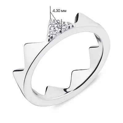 Серебряное кольцо Trendy Style с фианитами (арт. 7501/5241)
