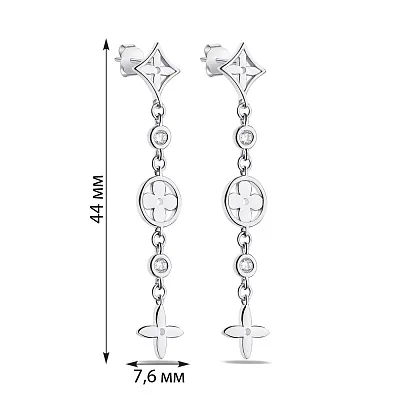 Сережки зі срібла (арт. 7518/6438)