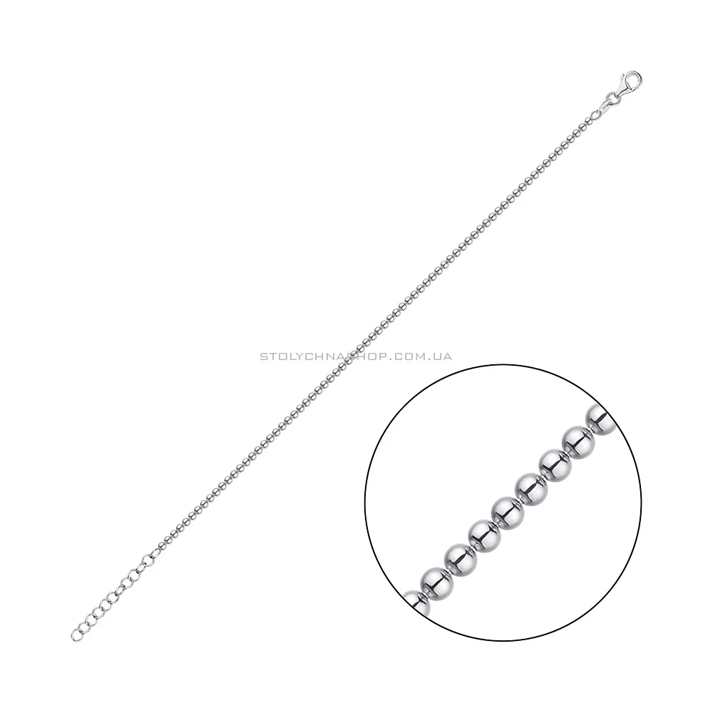 Срібний браслет плетіння Гольф (арт. 7509/064) - цена