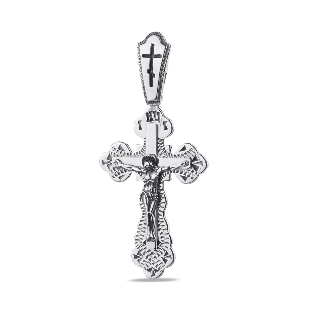 Серебряный православный крестик (арт. 7904/3147-МЧин) - цена