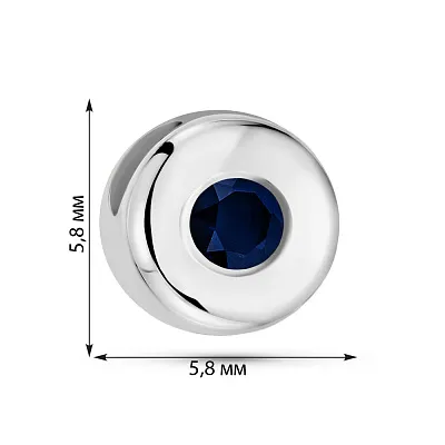 Подвес из белого золота с сапфиром (арт. 3103543202с)