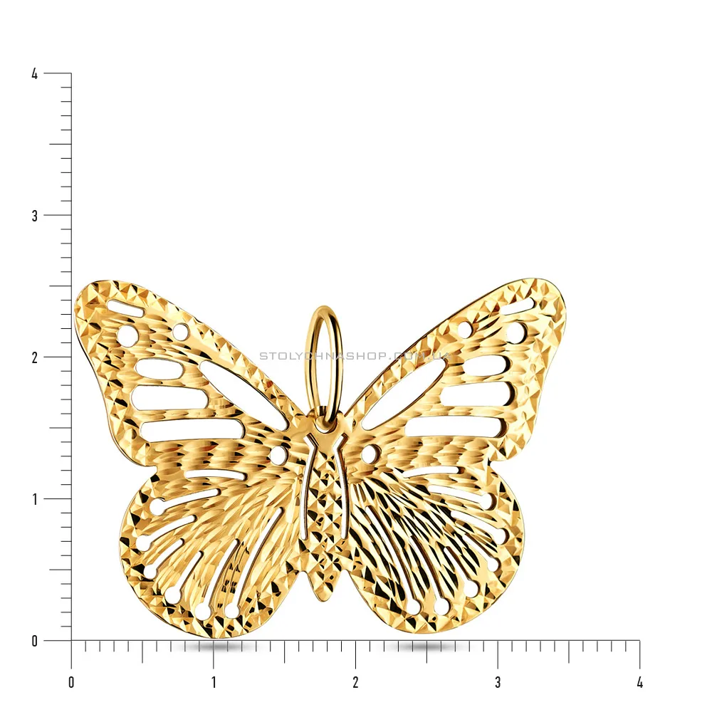 Золотая подвеска «Бабочка» (арт. 422951ж)