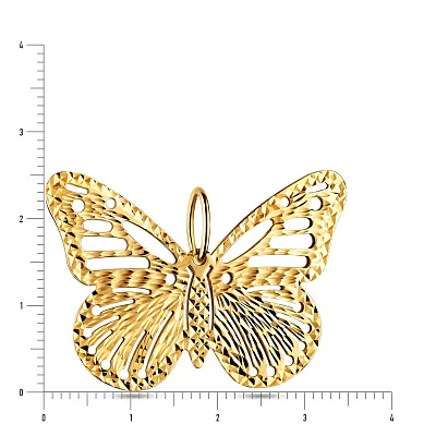 Золота підвіска «Метелик»  (арт. 422951ж)